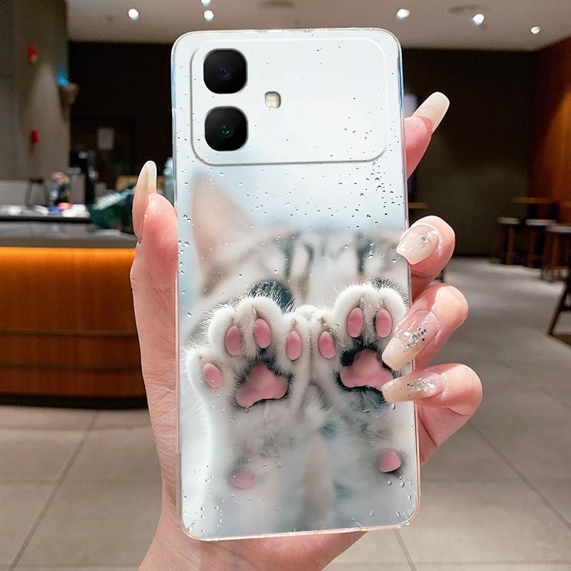 Casing For Infinix Smart 20 X6840 X6840B Luxury Dragon Cute Cool Boys Girls Transparent Soft silicone TPU Phone Case Back Cover