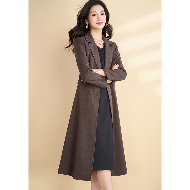 Kebeier Women's Commuter Mid-Length Trench Coat