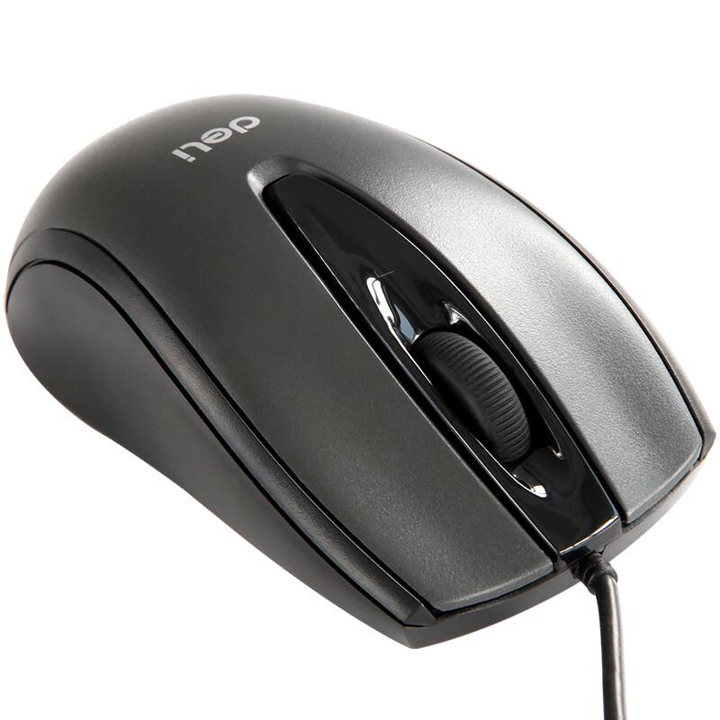 Deli Wired Ergonomic Silent USB Office Mouse