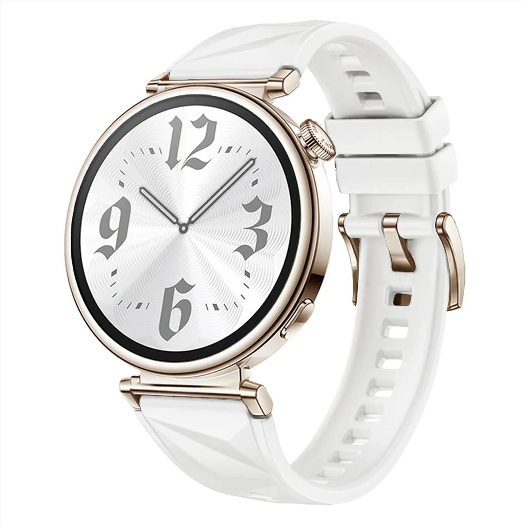 New Silicone Strap For Huawei Watch GT5/GT4 41MM Official Color Lce crystal Patterned Bracelet For Huawei Watch GT5 Pro 42MM