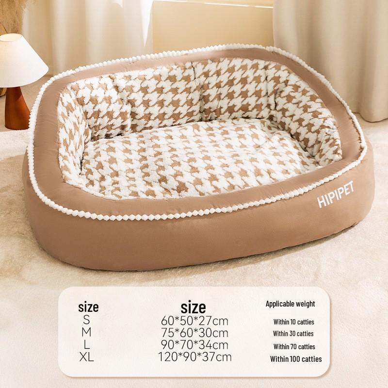 Universal All-Season Dog Sofa Bed & Neck Protector for Medium to Large Breeds