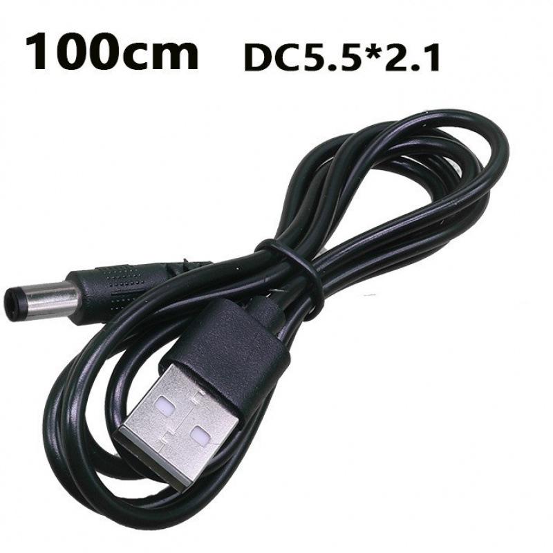 USB to DC 3.5*1.35mm Pure Copper Two-Core Power Cord for Mobile, Microphone, and Audio Charging