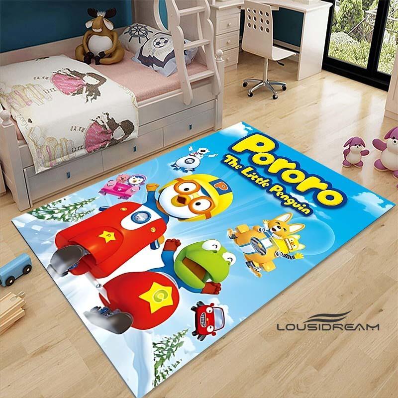 2026 Tappeti con Motivo a Forma di Pesce Carino P-Pororo-Park 15 Misure Tappetino per Pavimento Soggiorno Camera da Letto Comodino Tappeto Area Tappeto per Giochi Camera dei Bambini Decorazione per la Casa