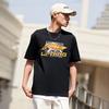 Li-Ning Logo Printed Round Neck Drop Shoulder Loose Comfortable Pullover Short Sleeve T-Shirt Men T-Shirts Black AHSU795-1