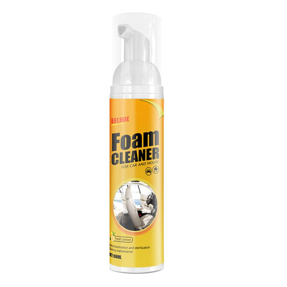 30/100ML Car Foam Cleaner Spray Leather Decontamination Multifunctional Leather Cleaner for Car Interior Ceiling Leather Seat