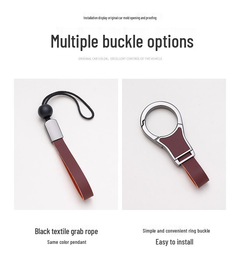 Mercedes-Benz Original Color Nappa Leather Key Case for GLE, GLAC200L, C260L, E300L, E-Class, S-Class, and C-Class.