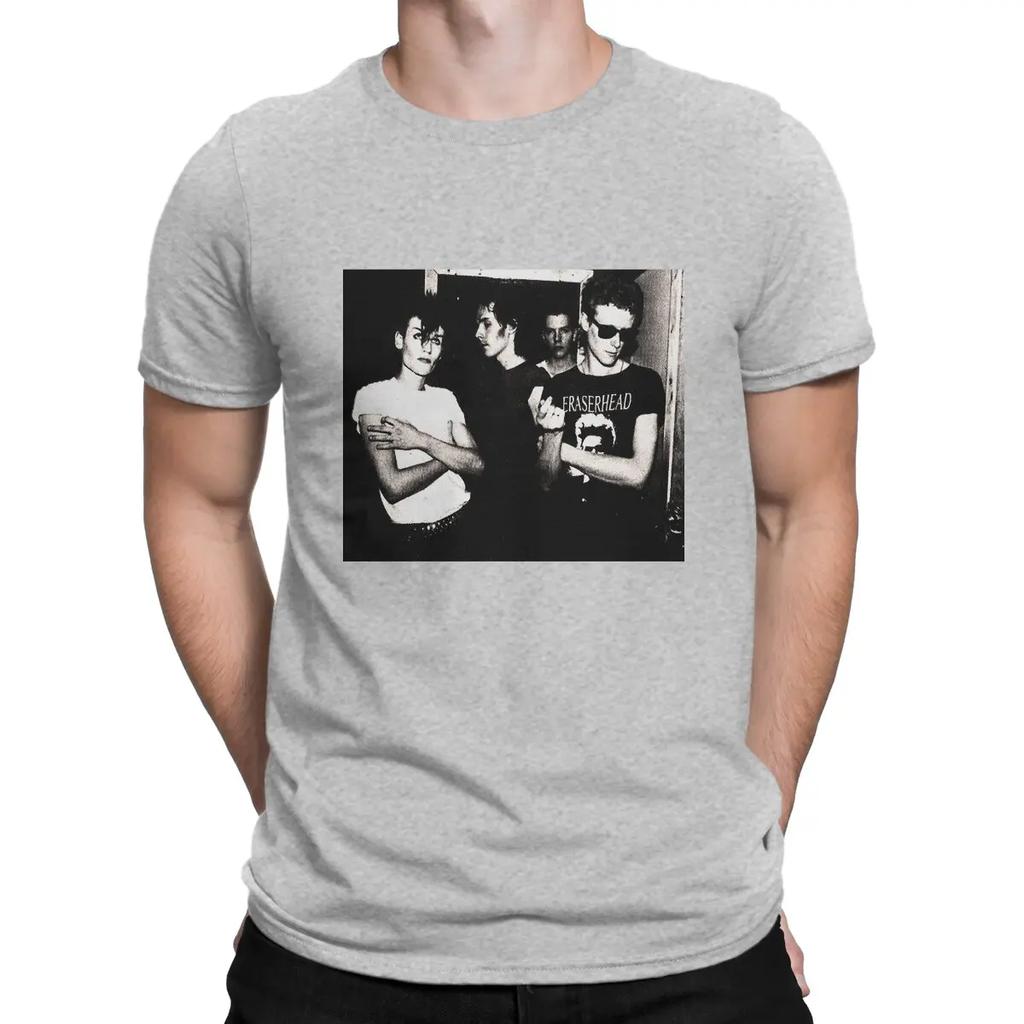 Maglietta da Uomo Band Rock Post Punk Britannica Bauhaus Vestiti in Puro Cotone Magliette Uniche a Manica Corta Girocollo Nuovi Arrivi Magliette