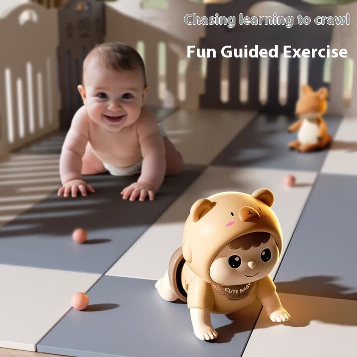 Baby toys, music dolls, educational early education, baby learning to crawl and guide head-up training