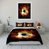 Flaming soccer ball design. Bedding sets Duvet cover sets Duvet covers Pillowcases(1 * Duvet Cover 2 * Pillowcases without duvet insert)