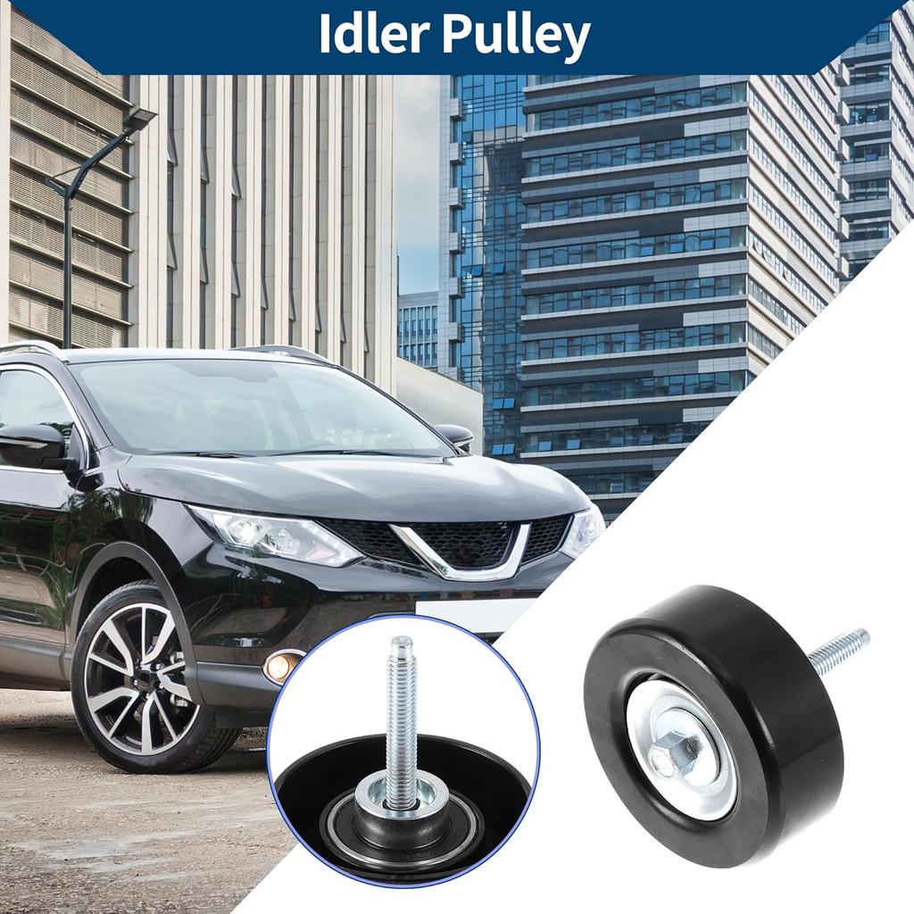 No.L32715940A/LFH115940A Drive Belt Idler Pulley for Mazda CX-7 2007-2012 for Mazda 5 2012-2017 Serpentine Tensioner Pulley Idler 1 Pc