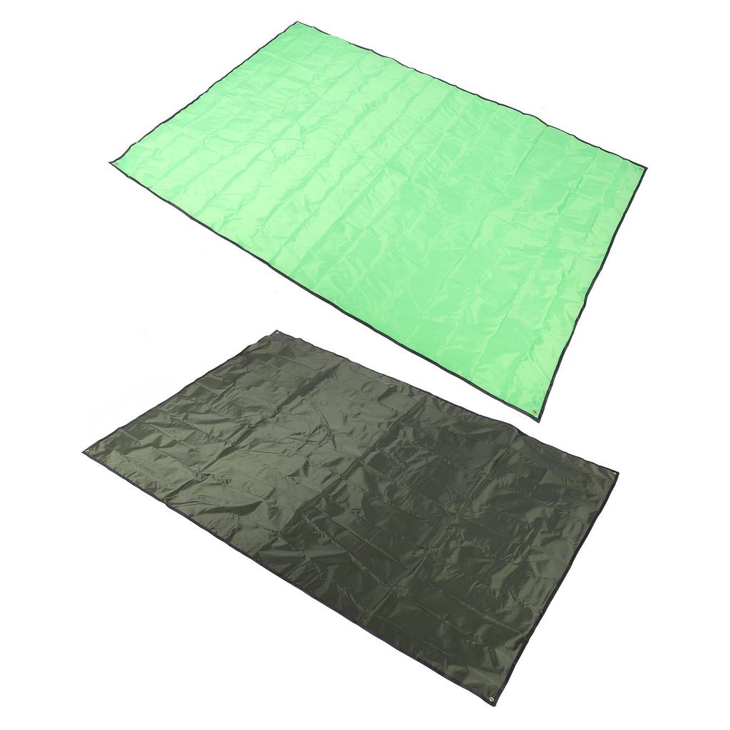 Camping Tent Tarp Water Proof Beach Mat Tent Floor Saver Oxford Cloth for Picnic with Storage Bag L