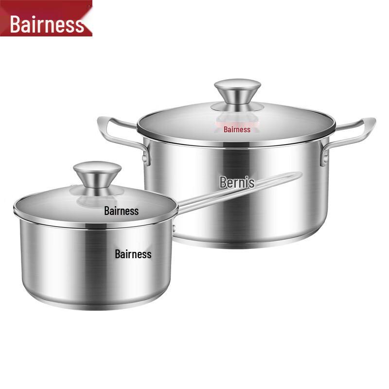 Bernice Stainless Steel 2-Piece Cookware Set
