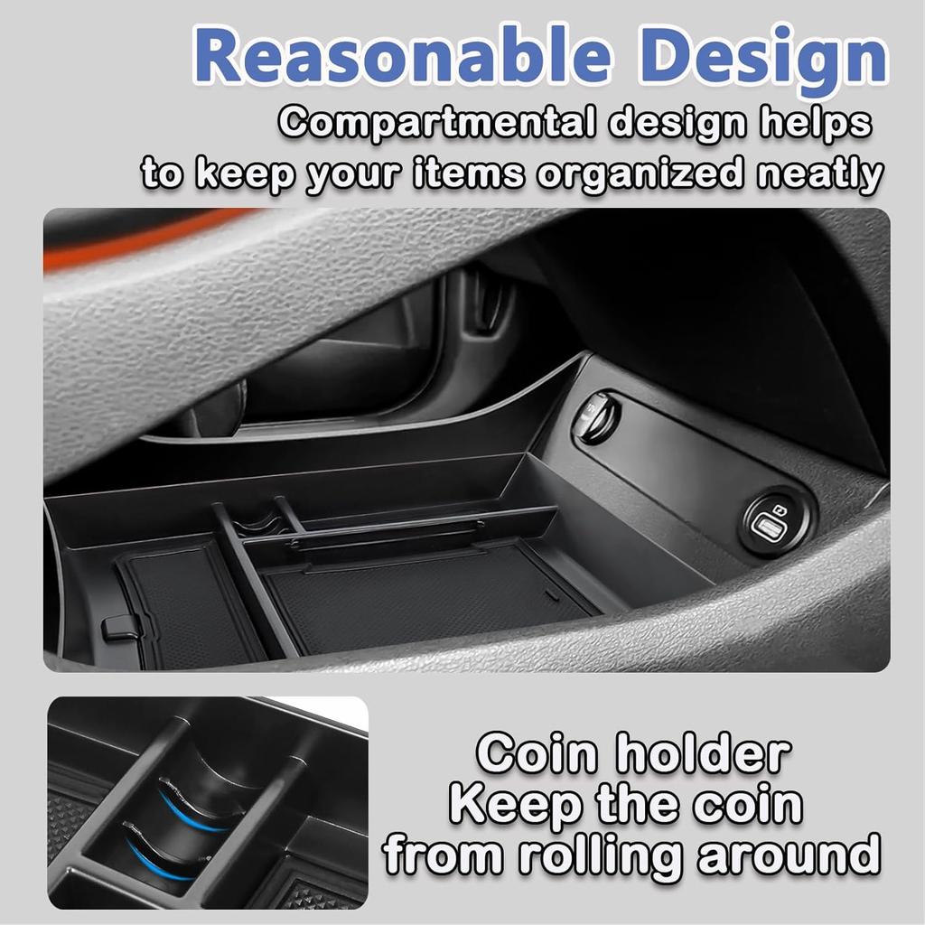 Center Console Organizer Compatible With Hyundai Santa Fe    Lower Center Console Storage Box Tray Interior Accessories