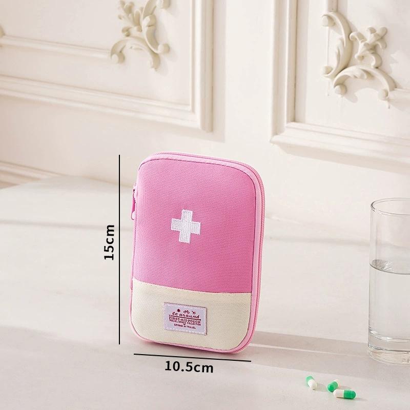 

600D Oxford Cloth Portable Medical Bag for Business Trips, Outdoor First Aid Kit, Portable Small Medicine Bag for Home Storage