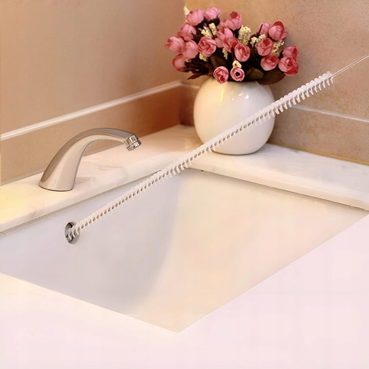 Afvoerreinigingsborstel, lang, slank, 70cm, flexibel