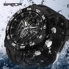 SANDA Men's Luminous Spider Watch - Dual Display, Trendy, Multifunctional Sports Watch