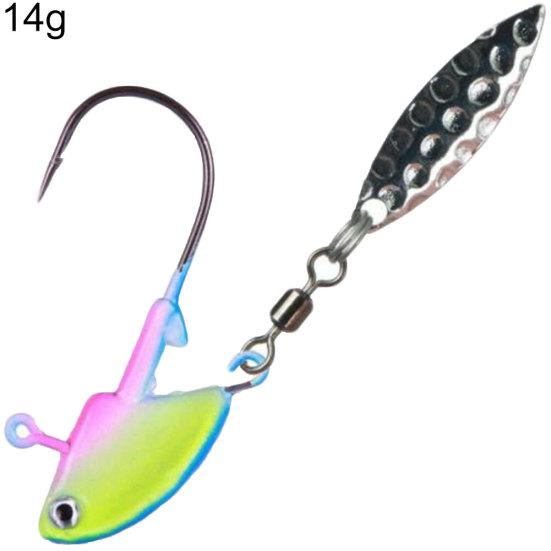 MUQZI Sports Accessory Stainless Steel Luminous Fishing Lures Bait Tackle Tools with Rotating Sequins