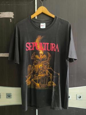 Vintage 90s Sepultura Band "ARISE" T-T-Shirt Reprint