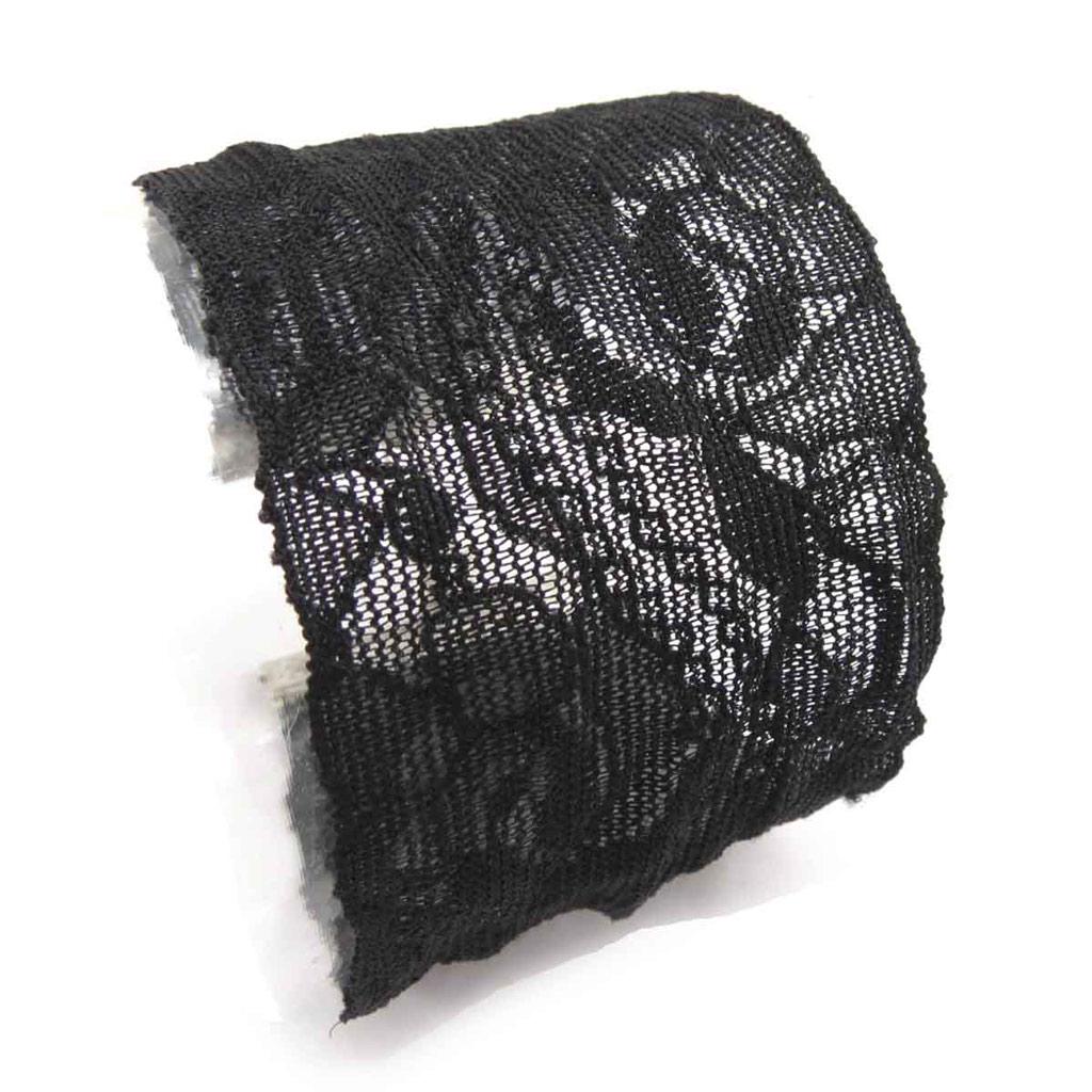 Les Trésors De Lily [J8727] - Designer Bracelet 'Carmen' Black Lace