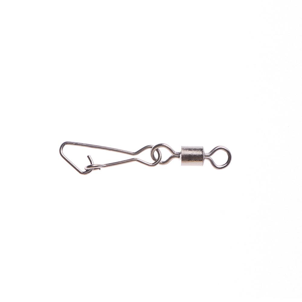 Metal Fishing Tools Fishing Hook Interlock Rolling Swivel Fishing Bearing Connector Tackle Swivels