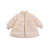 Wulibu Girls' Stylish Mid-Length Down Jacket with Ribbed Cuffs - 2025 Winter Collection