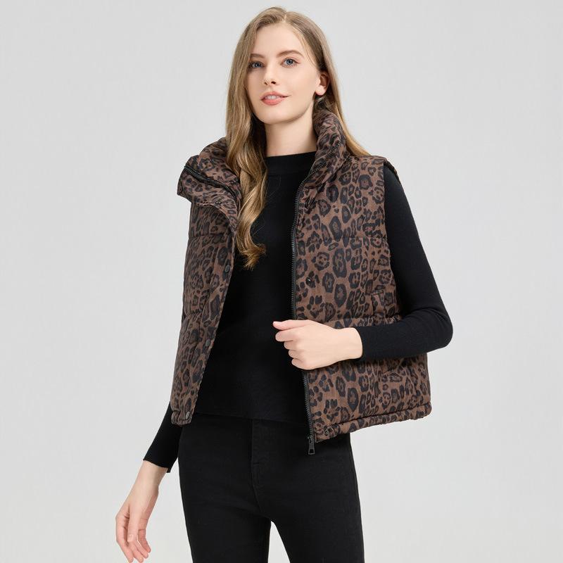 Winter New Vest Short Fashion Korean Version Thin Women's Vest Jacket