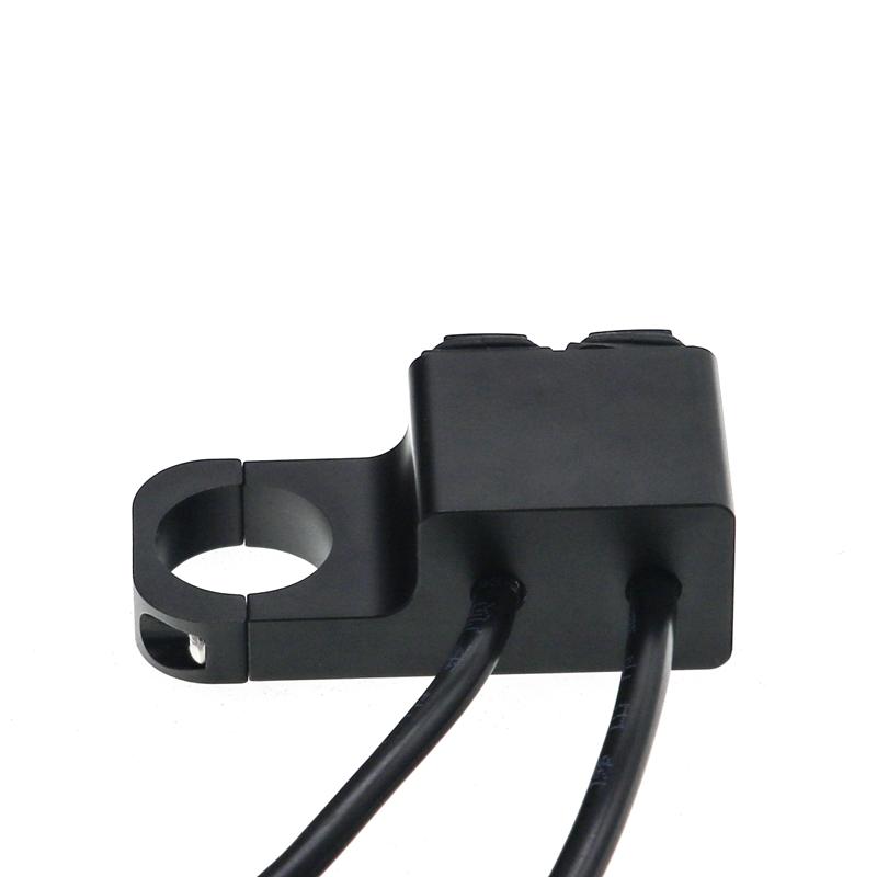 LMoDri Waterproof Motorcycle ATV 22mm Handlebar Double Control On-Off-On Button Switch Headlight Hazard Brake Fog Light
