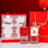 500ml Transparent Glass Baijiu Bottle Set for Weddings and Graduations with Gift Box