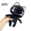 Cartoon Mascot Inouetoro Cat Plush Toy Cute White/Black Kitten Doll Plushies Ornament Soft Stuffed Animal for Children Fans Birthday Gift