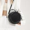 Trendy Personality Versatile Ins Solid Color Portable Small Round Bag Women's Leisure Commuting Simple Wind Messenger Bag