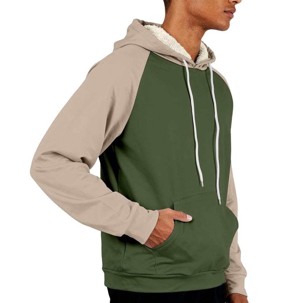 Men's Casual Long-Sleeve Fleece Hoodie With Pockets
