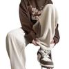 Men's Trendy American-Style Corduroy Wide-Leg Pants - Heavy Drape, Loose Straight Fit, Casual Trousers for Spring and Autumn
