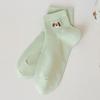 Boat Socks, Pure Cotton Women's Spring and Summer Thin Short Cotton Socks, Mesh Embroidered All-cotton Socks