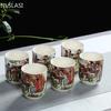 6 Sets Chinese Ceramic Cups Blue and White Teapot Small Porcelain Tea Bowl Tea Cup Teaset Accessories Drink Drinkware