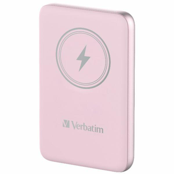 Verbatim Powerbank Indukcyjny `N` Go 15W 5000Mah Wireless Magnetic Różowy/Pink 32243