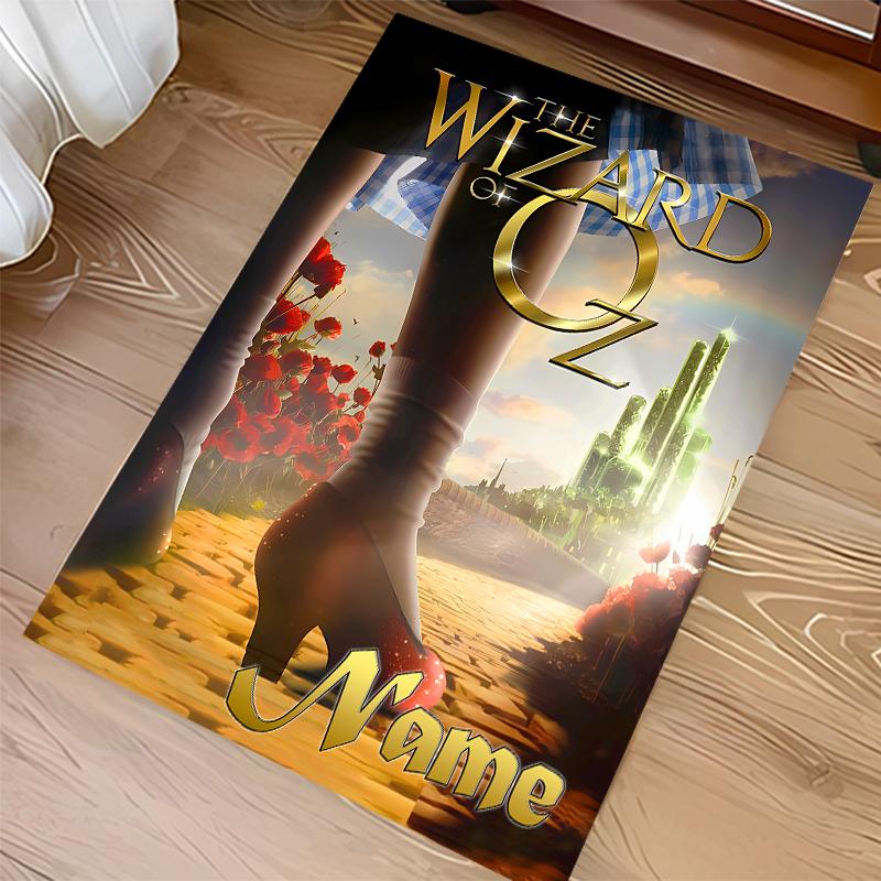 Custom Personalization The Wizard of Oz Print Area Rug - Soft, Washable Non-Slip Indoor Mat,Living Room,Home&Office Decorative Rug