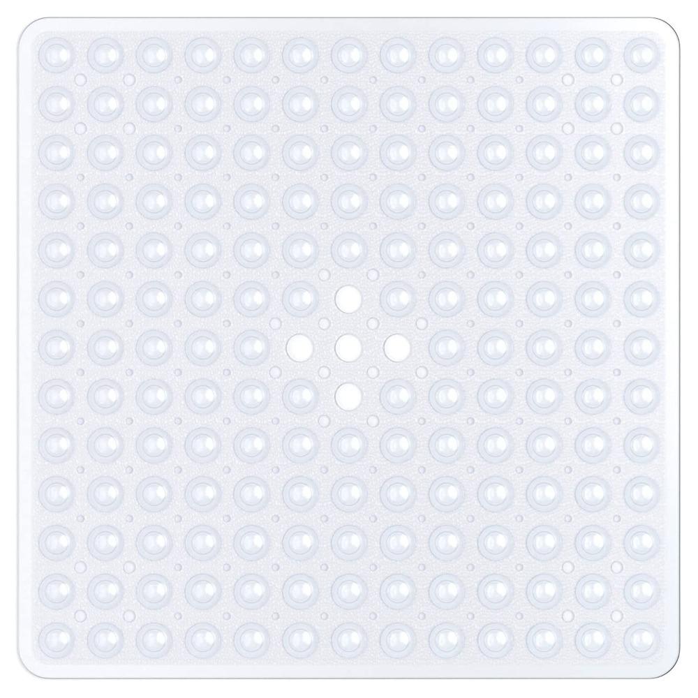 53x53cm Shower Mat Suction Cup PVC Anti Slip Bath Mat Square Shower Floor Pad Non Slip Safety Mat for Bathtub Bathroom Carpet