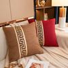 1/2pcs 45x45cm Pillow Cover Greek Key Jacquard Geometric Patterned Nordic Style Home Decor Pillowcase Shell Blue Red White Grey