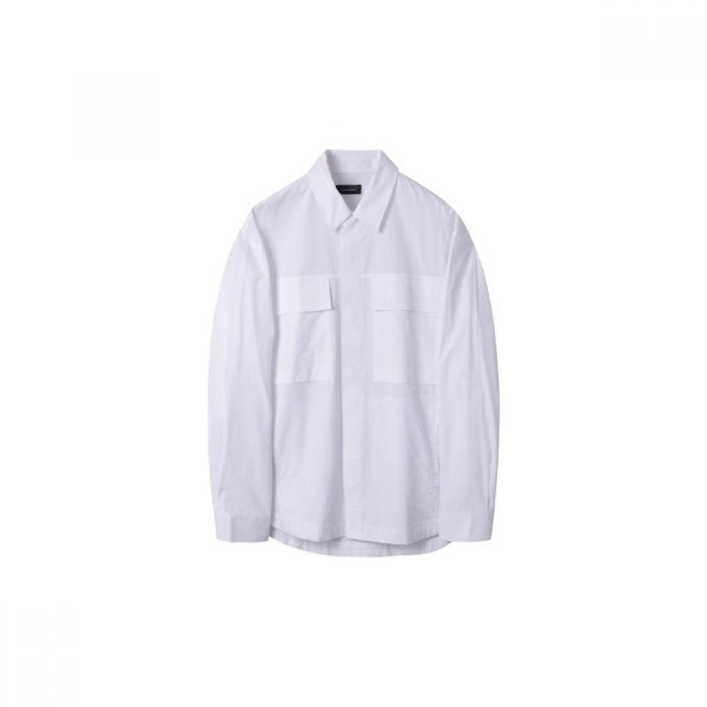 Customellow Oversize Fit Multi Pocket Shirt White Cwsam25202whx 105