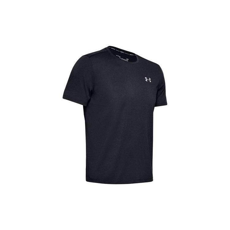 Men s Under Armour UA Swyft Running Sports Short Sleeve Black 1347412-001 M