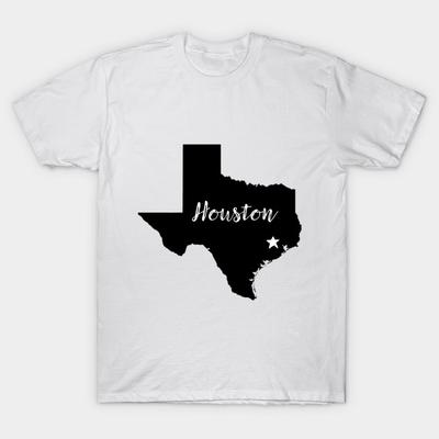 T Shirt Women Houston Star Harajuku Print Kawaii Tshirt Summer Short Sleeve Female T-Shirt Top Tee