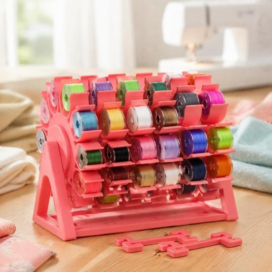 Sewing Thread Organizer Rotating Bobbin Organizer, Tangle-free Holder, Ferris Wheel Embroidery Storage Design, Space-saving Gift for Quilting