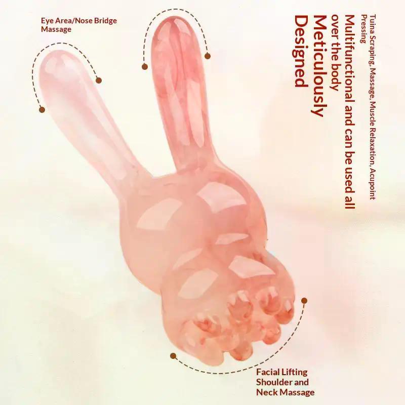 Head Scalp Massage Comb Rib Shifting Rod Acupoint Stick Multifunctional Resin Nose Scraping Massager Facial Scraping Massager