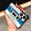 Vintage 90S Cassette Tape Pattern Plating Phone Case For Xiaomi Poco X5 X6 X7 X8 Pro Max F8 Ultra F7 M8 M7 M5S Redmi 15C 15 14C