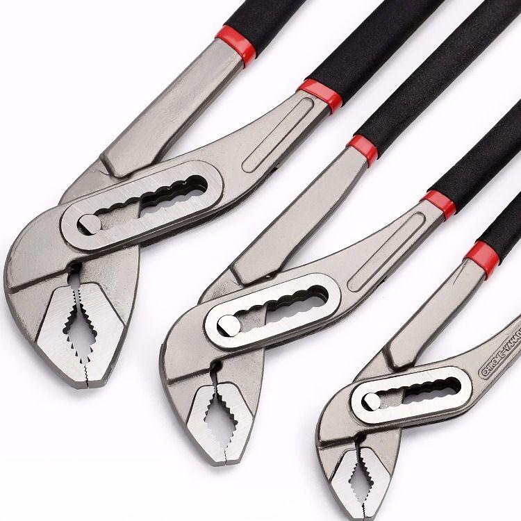 Adjustable Water Pump Pliers: Multifunctional, 10 & 12-Inch, Large Fish Mouth Design, Ideal for Faucets & Pipes