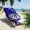 Portsmouth FC Print Beach Towel, Large Soft Quick Dry Towel for Beach Camping Swimming