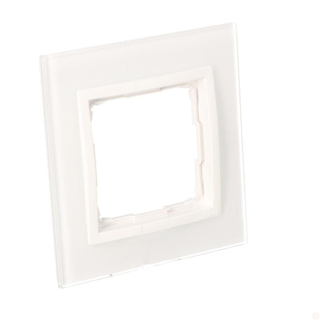 Single frame Nature-Glass, WHITE PEARL, IP20/IP44' ('IP44 - use seal