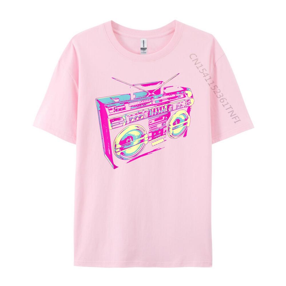 Cool Cassette Boom Stereo Music Player Box Design Funny Shirts Shirts Harajuku Comfortable TShirt Casual