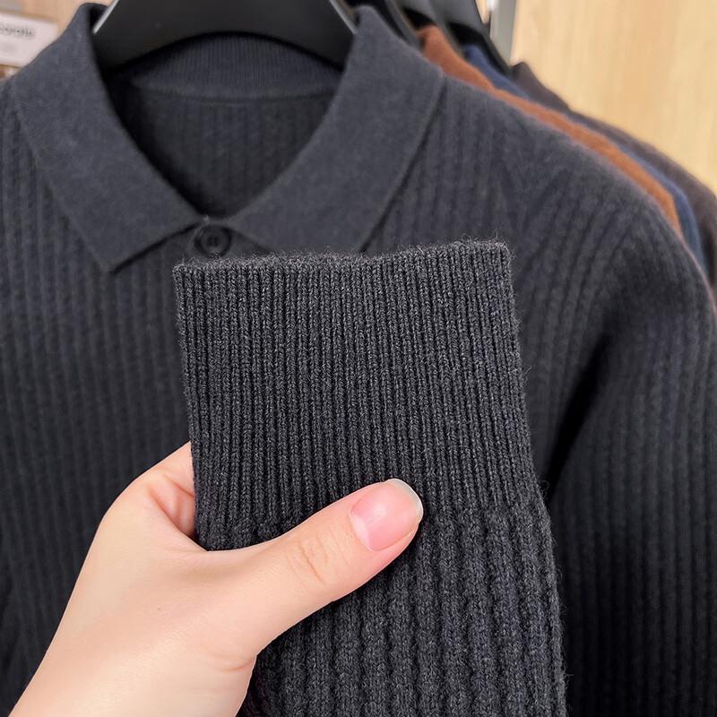 JOW Men's 100% Merino Wool Jacquard Cardigan