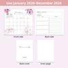 WTEMPO 2026 DIY Printed Calendars Home/Office/Classroom Desktop Decoration Multi Functional Memo Plan Schedule Self Discipline Check in Calendars